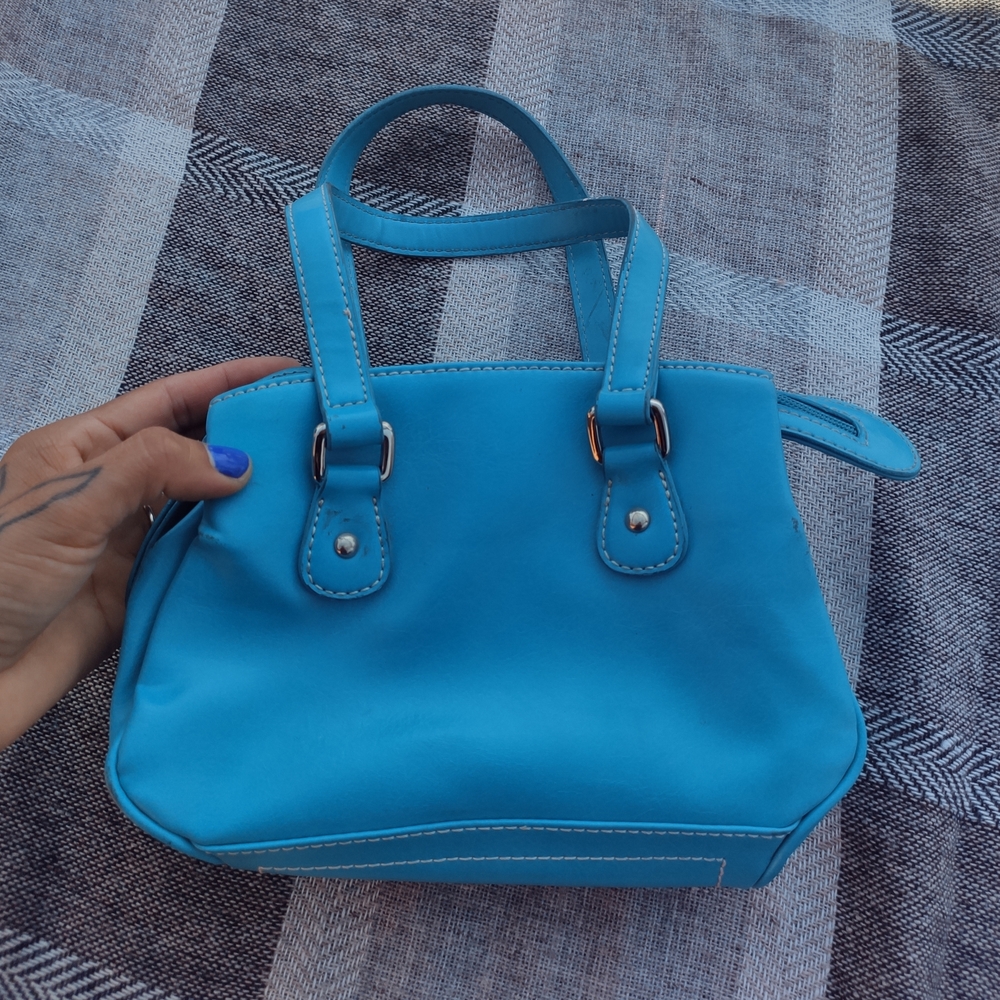 Nine West Blue Mini Bag with Structured Design